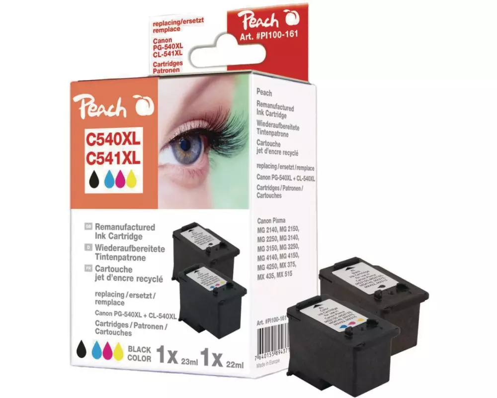 Peach Druckkopf Canon PG-540XL / CL-541 BK, C, M, Y