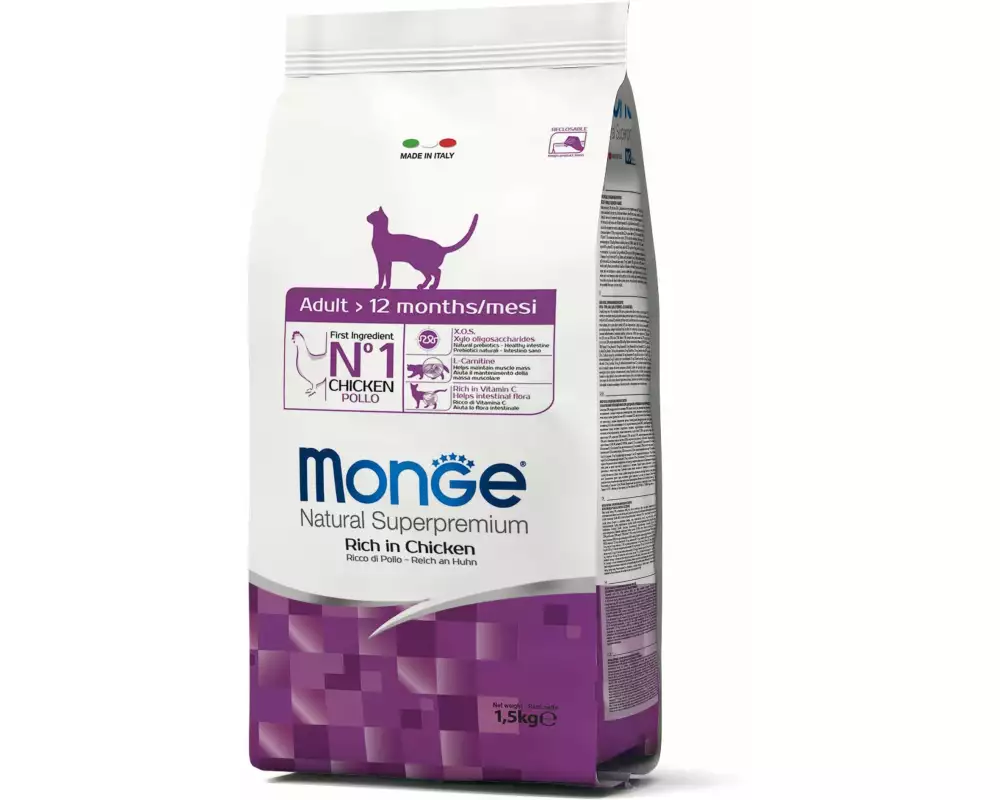 Monge Trockenfutter Katze Adult Huhn 1.5 kg