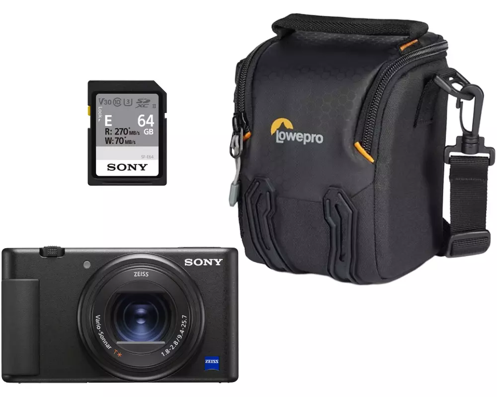 Sony Fotokamera ZV-1A SDXC Card SH 115 III Kit