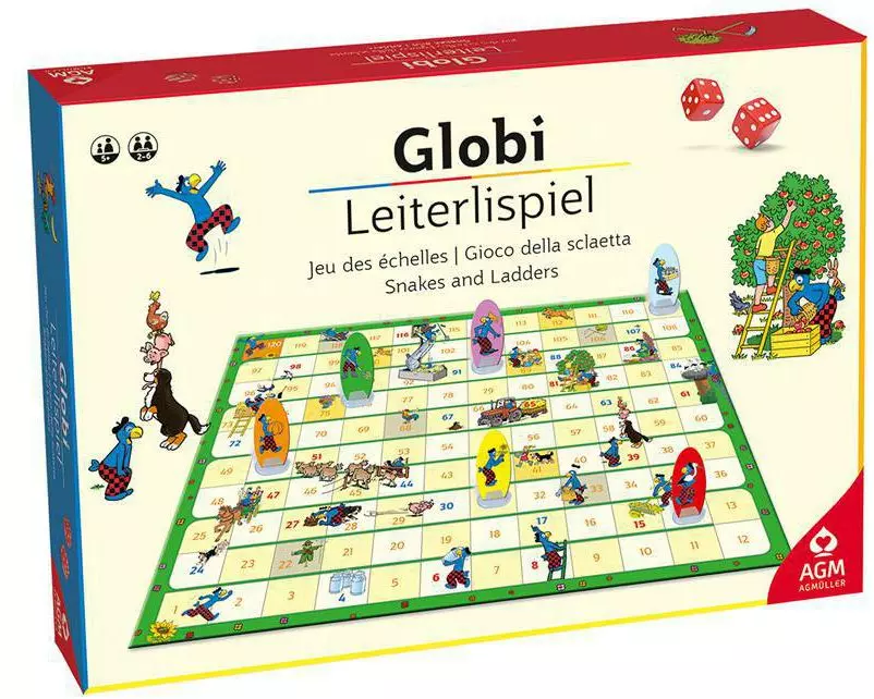 AGM Kinderspiel Globi Leiterlispiel Bauernhof