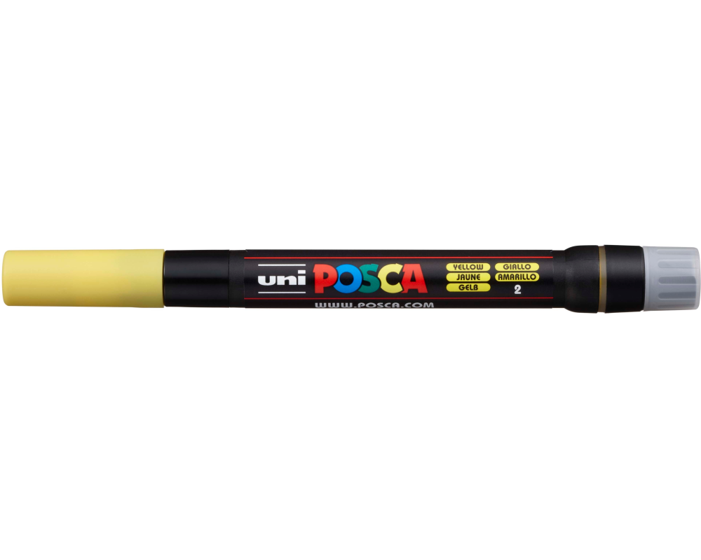 UNI-BALL Posca Pinsel-Marker 1-10mm PCF350 YELLO gelb