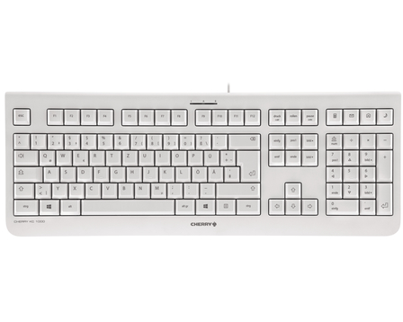 CHERRY KC 1000 Tastatur Universal USB QWERTY Nordisch Grau
