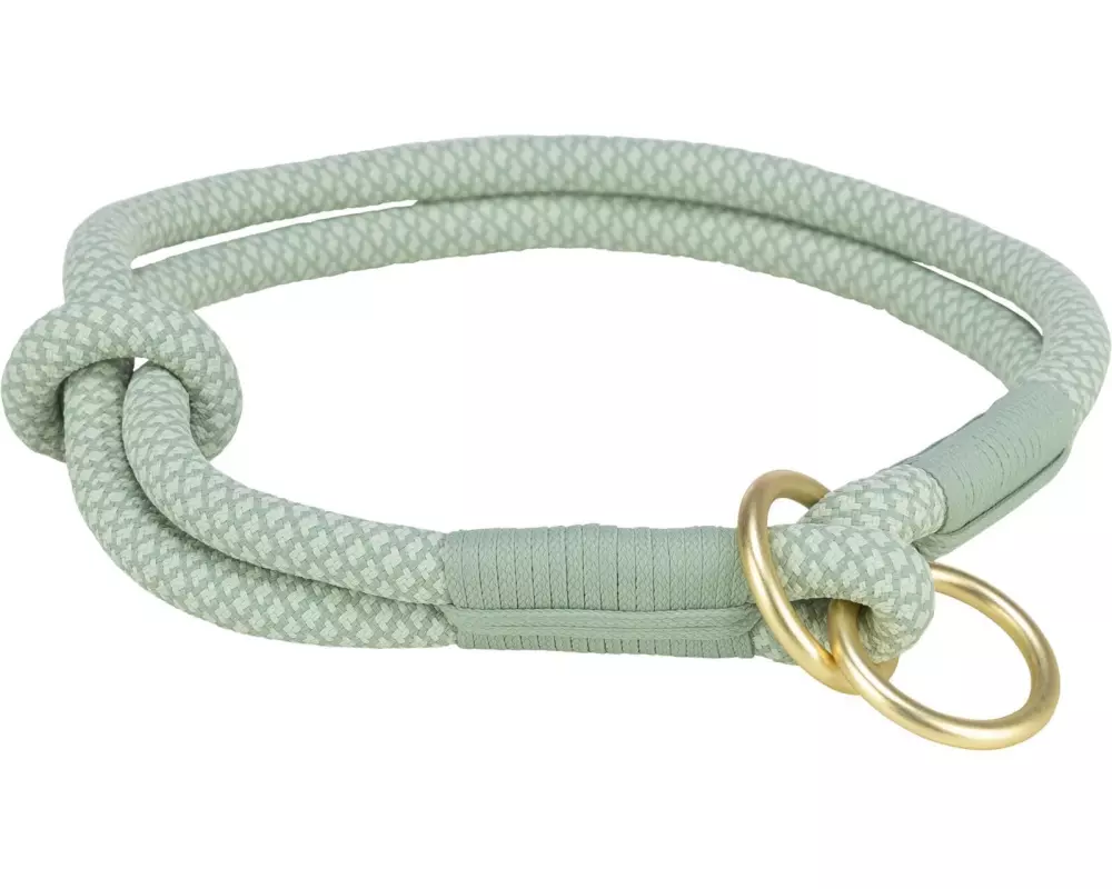 Trixie Soft Rope Zug-Stopp-Halsband S, 35 cm, Salbei/Mint