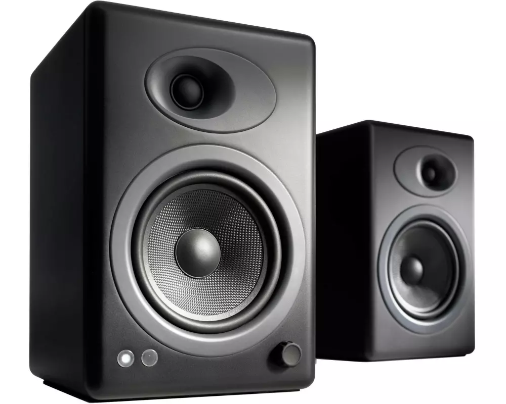 audioengine Regallautsprecher Paar A5+ Wireless Schwarz