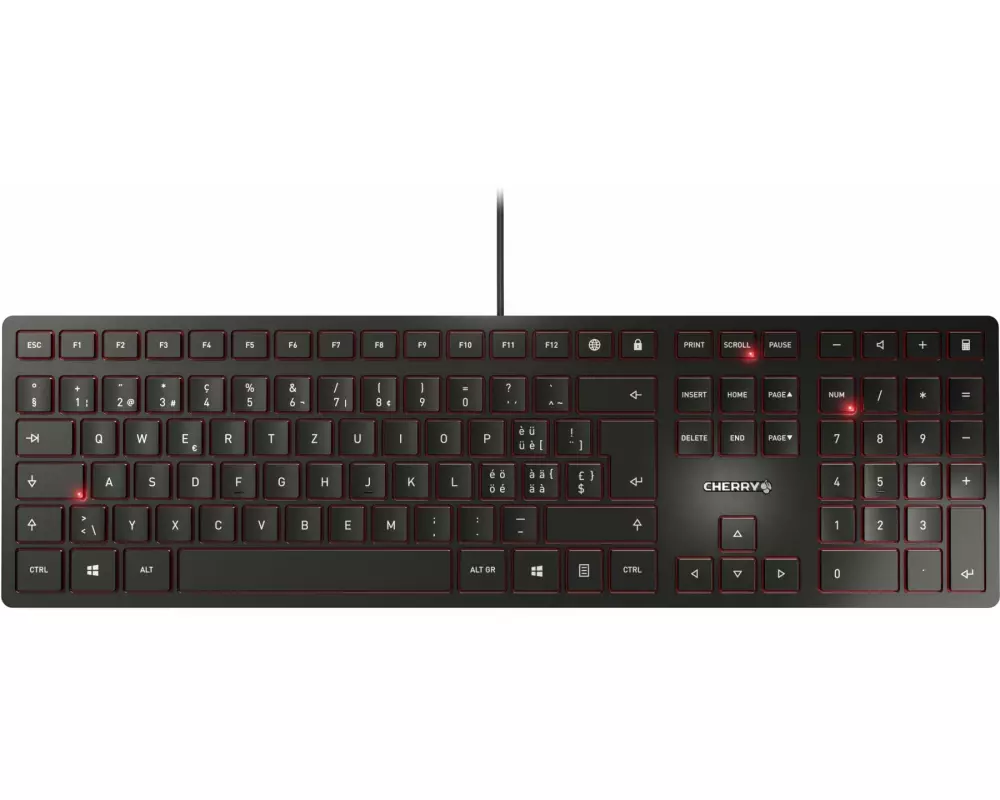 Cherry Tastatur KC 6000 Slim CH-Layout Schwarz