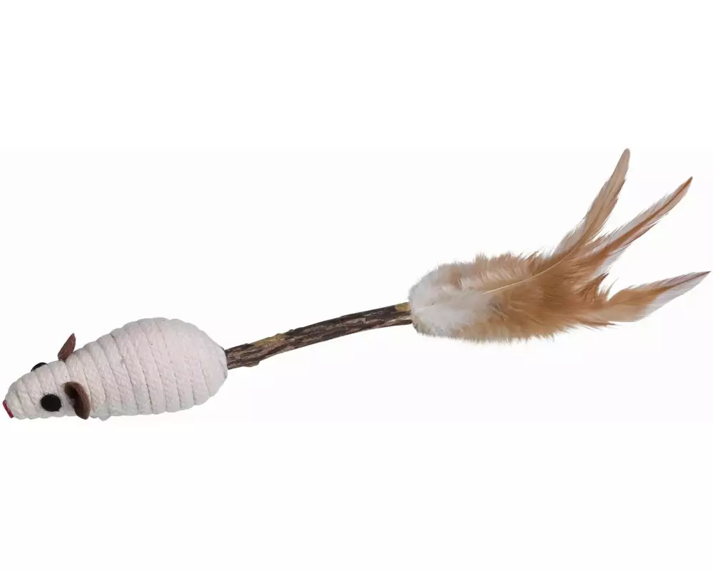 Nobby Katzen-Spielstab Matatabi Stick mit Rasselmaus, 14 cm