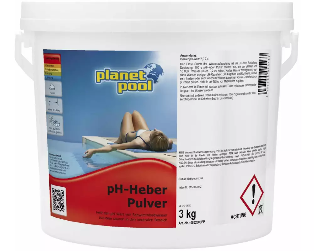 Planet Pool Granulat pH-Heber 3 kg