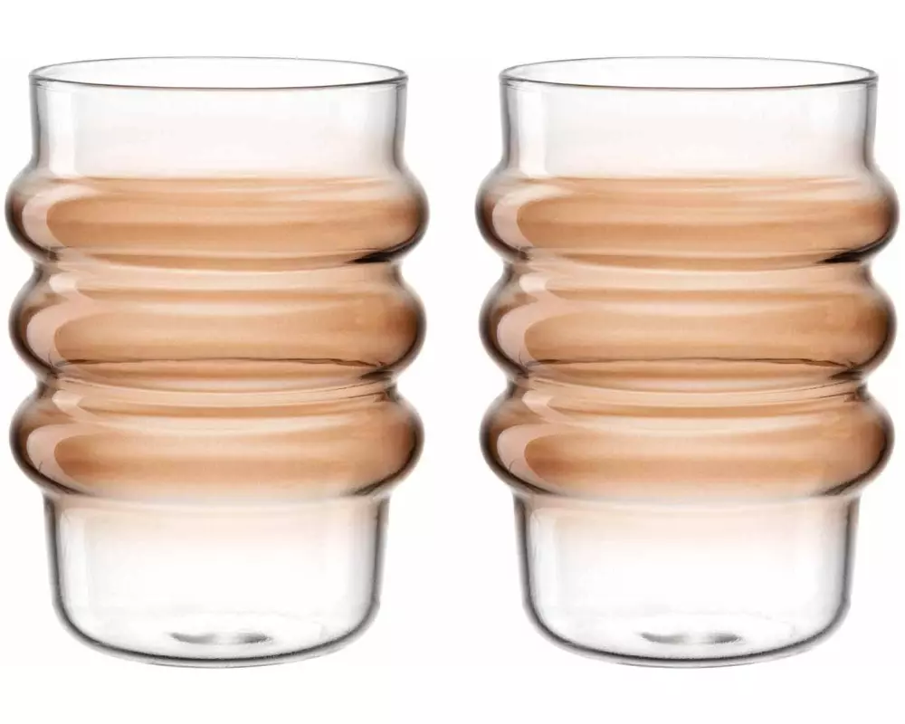 Leonardo Trinkglas Sole 440 ml, 2 Stück, Apricot