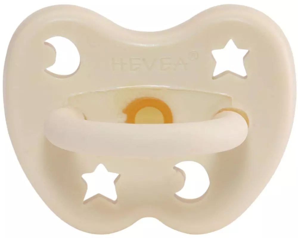 HEVEA Nuggi Stern & Mond rund Naturkautschuk 3-36 Monate
