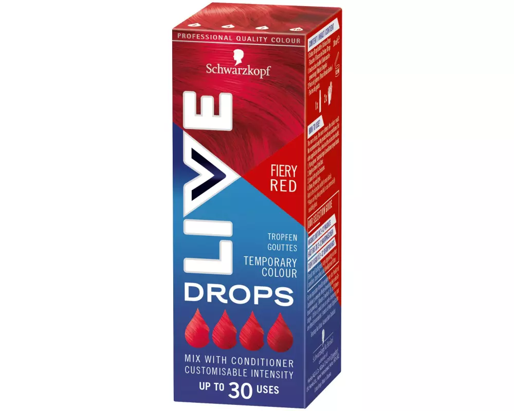 Schwarzkopf LIVE Haarcoloration Drops Fiery Red