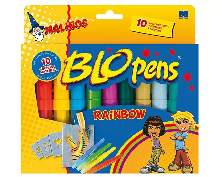 Malinos Airbrushstift Blopens Rainbow 10 Stück