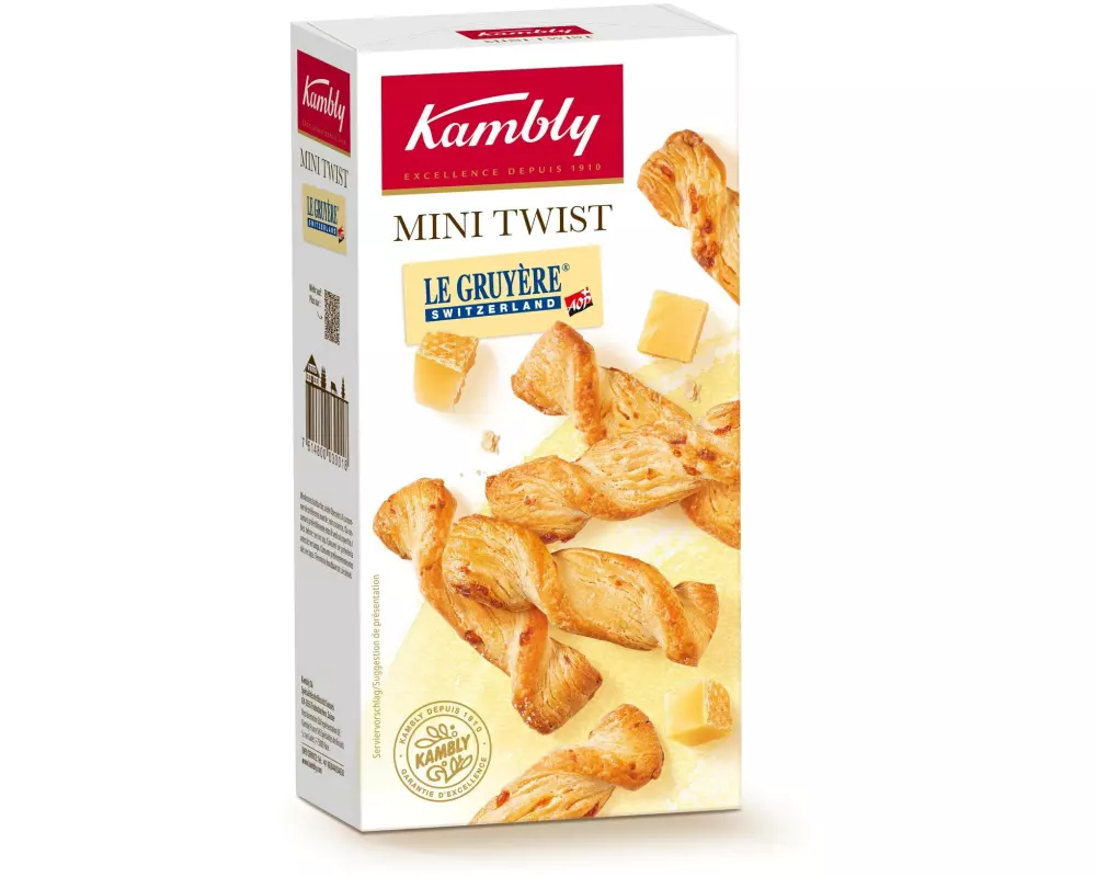 Kambly Apéro Mini-Twist Gruyère Käse 100 g