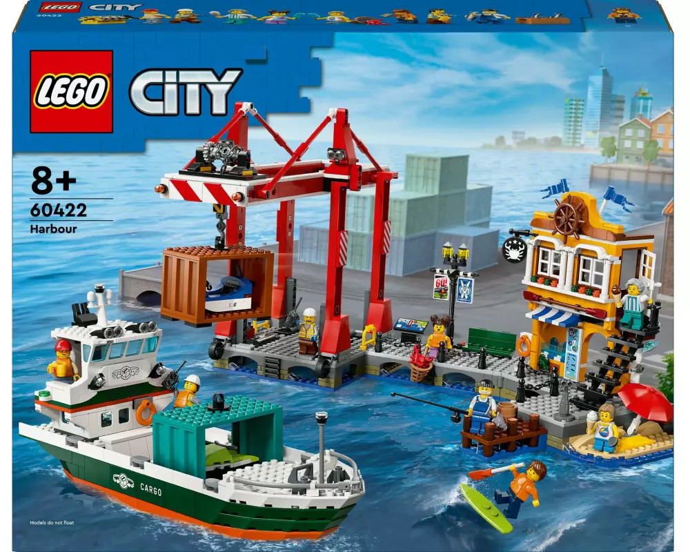 LEGO® City Hafen mit Frachtschiff 60422