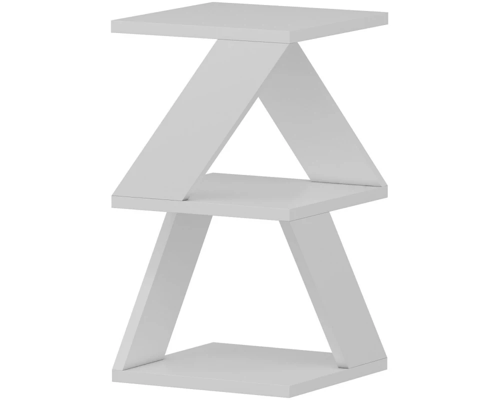 Woody Fashion Beistelltisch Albeni 30 x 50 x 30 cm, Weiss