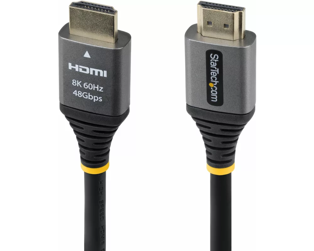 StarTech.com HDMM21V1F HDMI cable 0,3 m HDMI Typ A (Standard) Schwarz, Silber