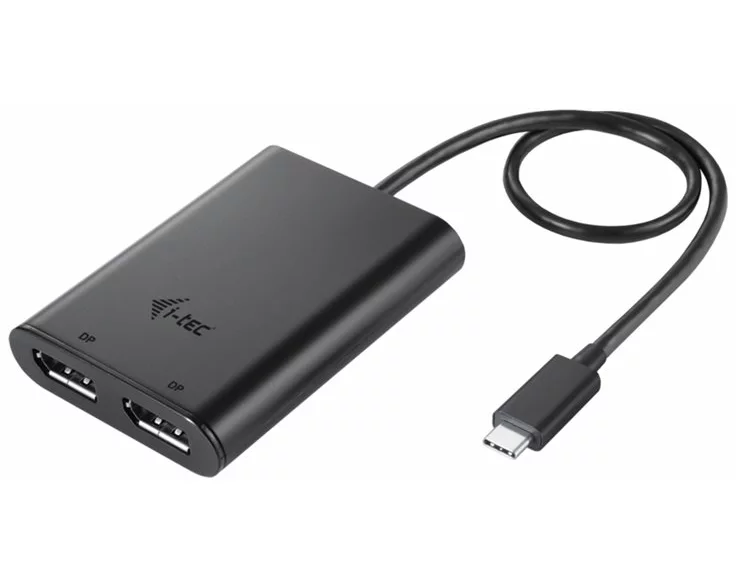 i-tec USB-C, Dual 4K/60Hz, single 8K/30Hz, DP Video Adapter, 2x DP Port