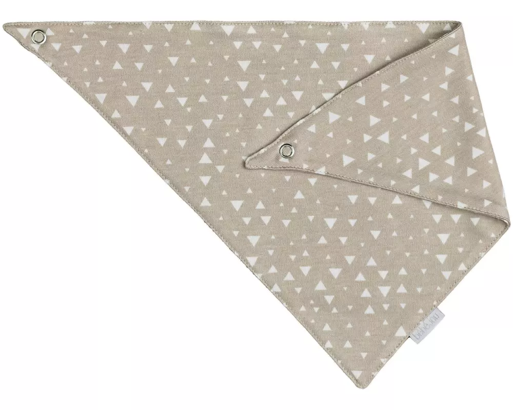 ZEWI bébé-jou Dreieckstuch Bandana Interlock Beige Triangle