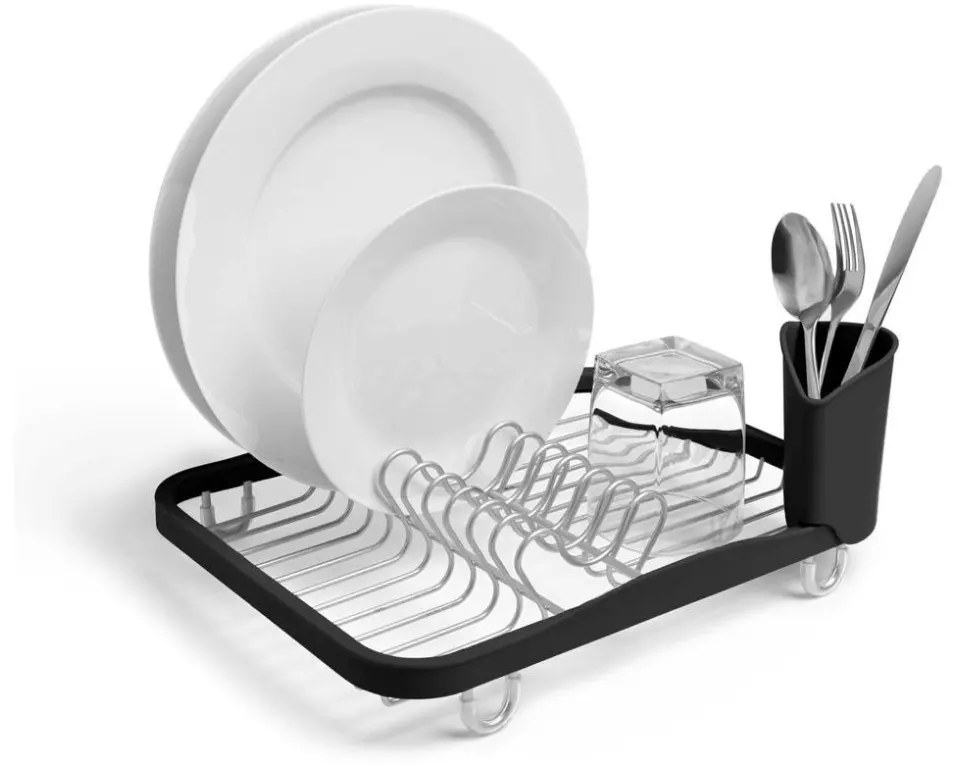 Umbra Abtropfgestell Sinkin aus Metall, Schwarz