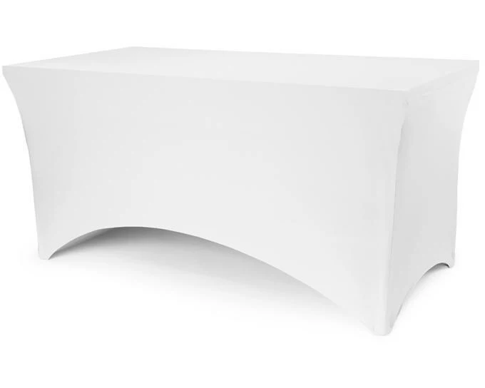 Partydeco Bankett-Tischbezug, 183 x 76 x 74 cm, Weiss