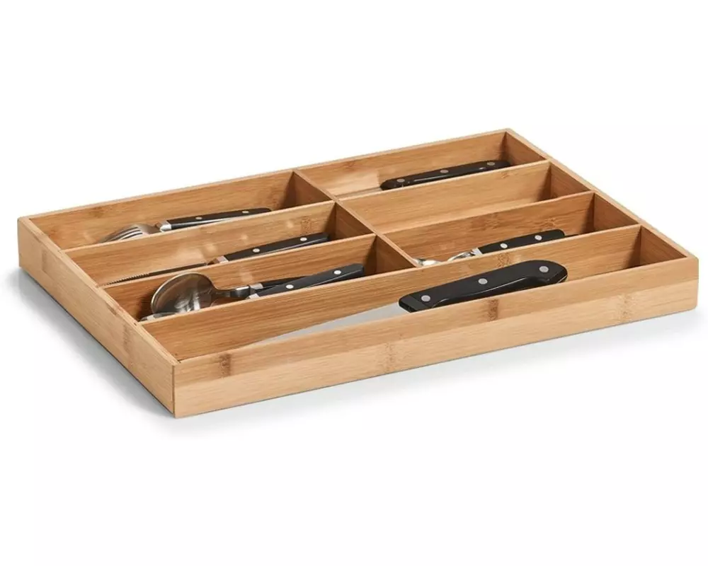 Zeller Present Besteckkasten Bamboo Braun