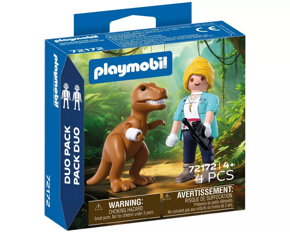 Playmobil DuoPack T-Rex mit Forscherin 72172
