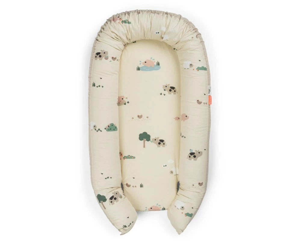 done by deer Babynest Tiny Farm Sand 50 x 85 x 13 cm