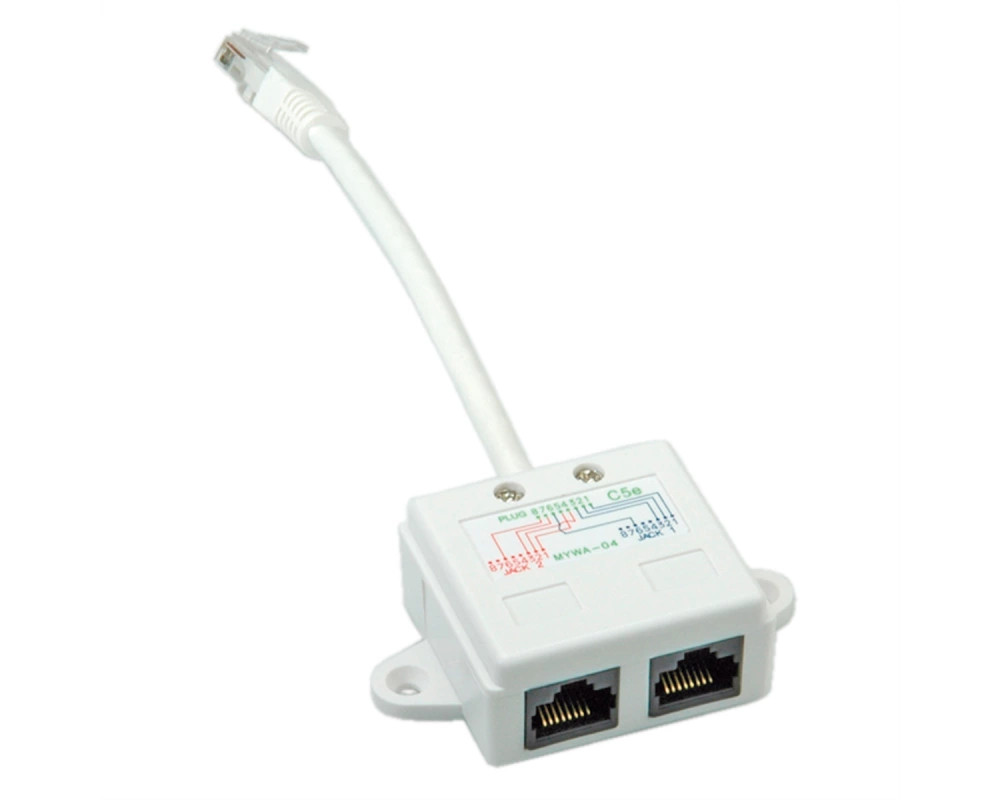 VALUE T-Adapter Cat.5e (Class D), UTP