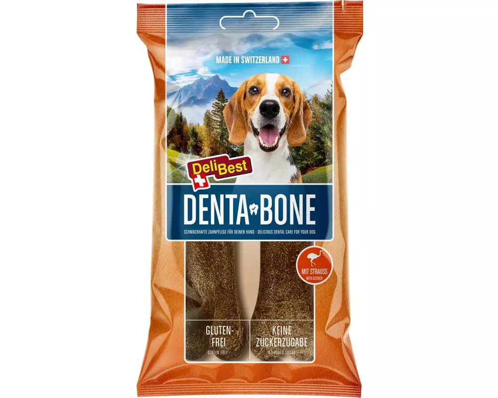 DeliBest Kauknochen DentaBone small 2 x 60 g