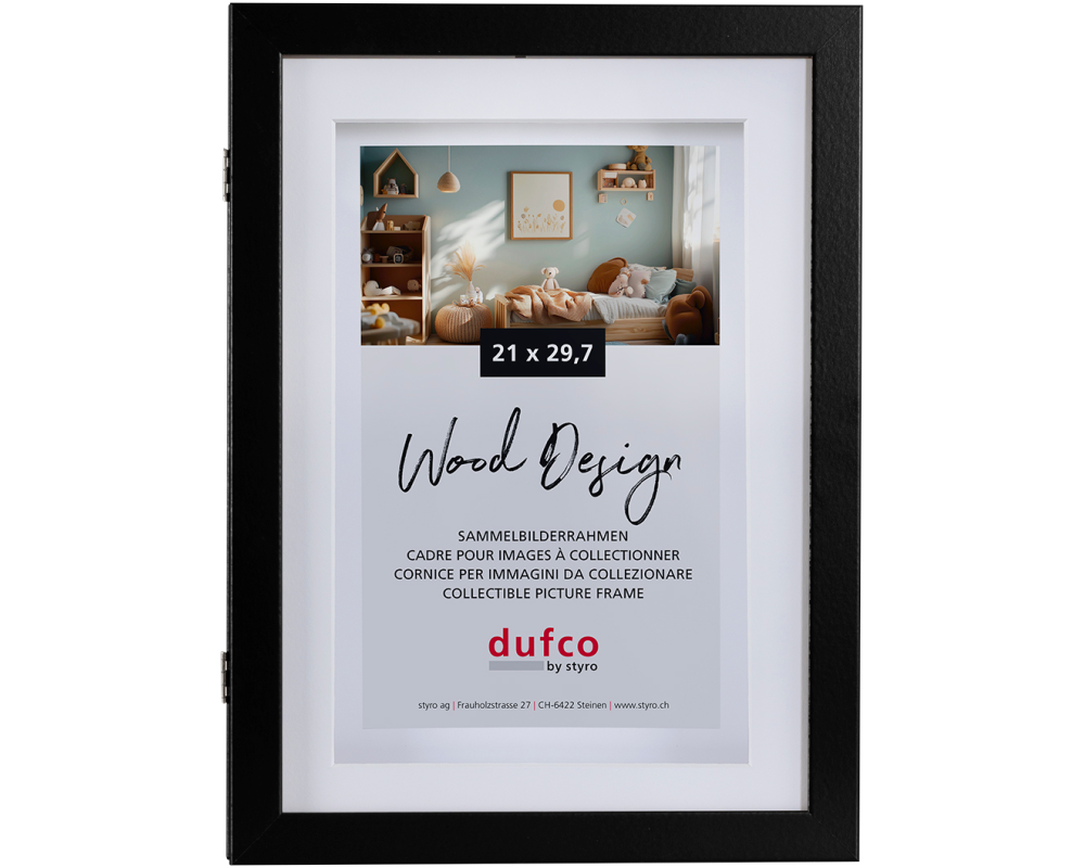 DUFCO Bilderrahmen 21x29.7cm 1620.10002 MemoryFrame, schwarz