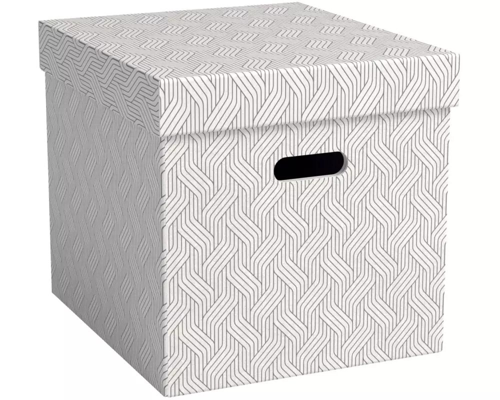 VON Archivschachtel Cube 29 l, 3 Stück, Weiss