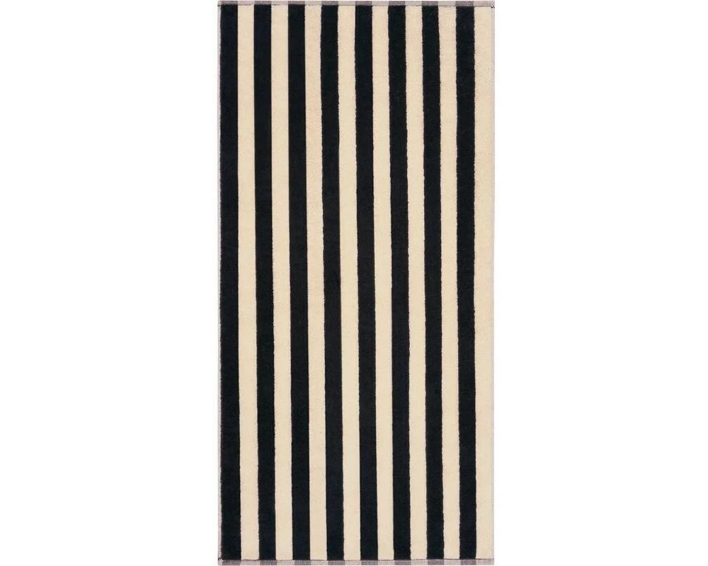 Cawö Handtuch Bold 50 x 100 cm, Schwarz/Nature