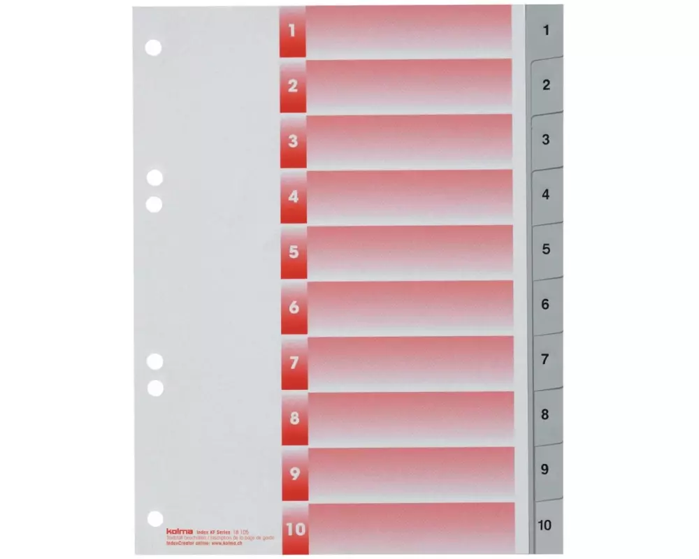 Kolma Register A5 KolmaFlex 1-10