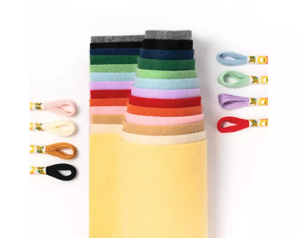Folia Filz-Bastelset DIY Box 36-teilig