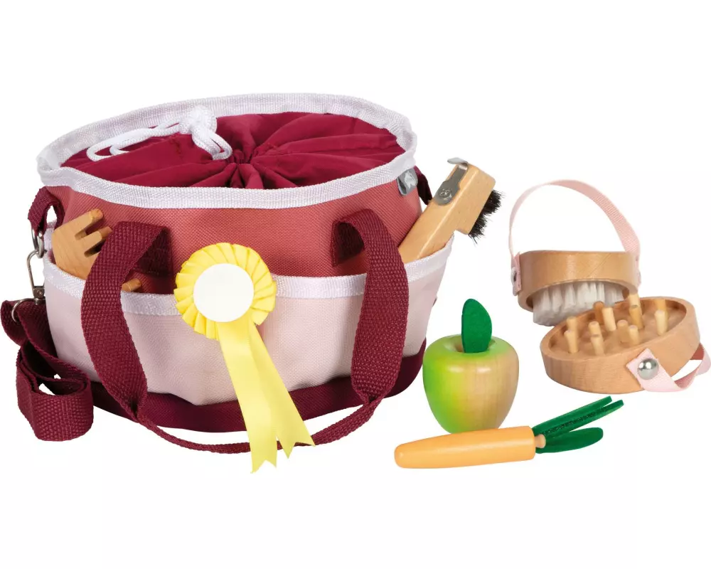 small foot Pferdepflegeset mit Tasche Rot