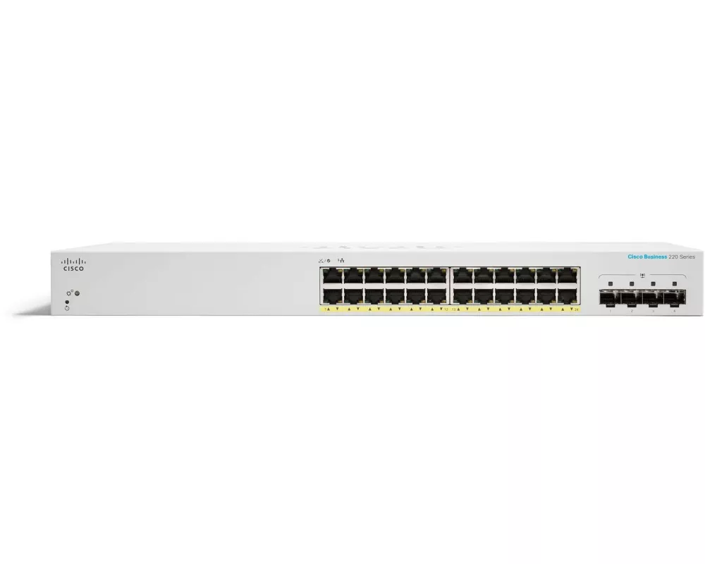 Cisco PoE+ Switch CBS220-24FP-4X 28 Port