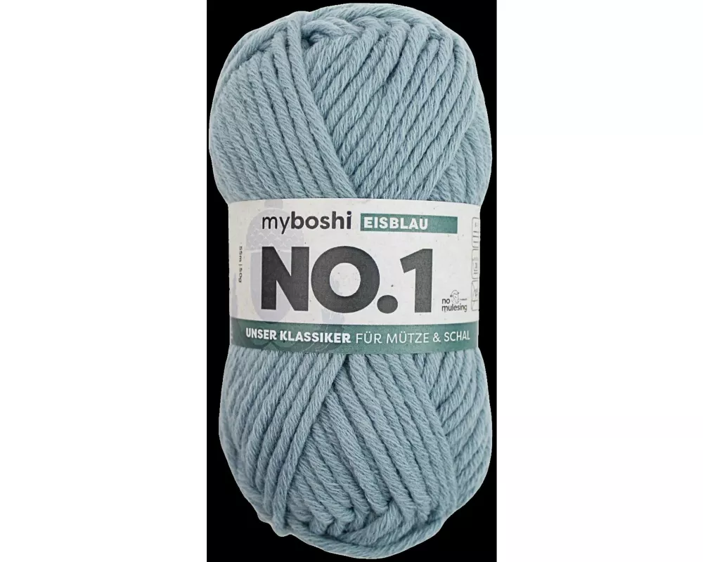 myBoshi Wolle Nr.1 Eisblau 50 g, 55 m