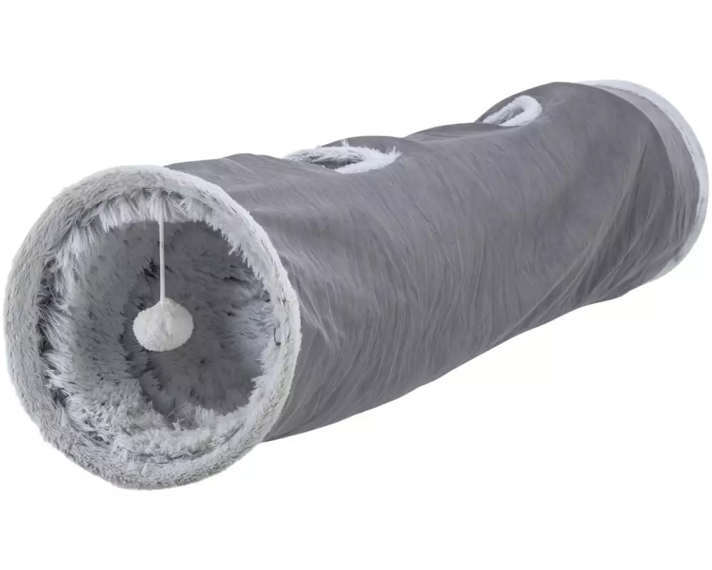 Trixie Katzen-Spieltunnel Harvey, ø 27 × 116 cm, Grau