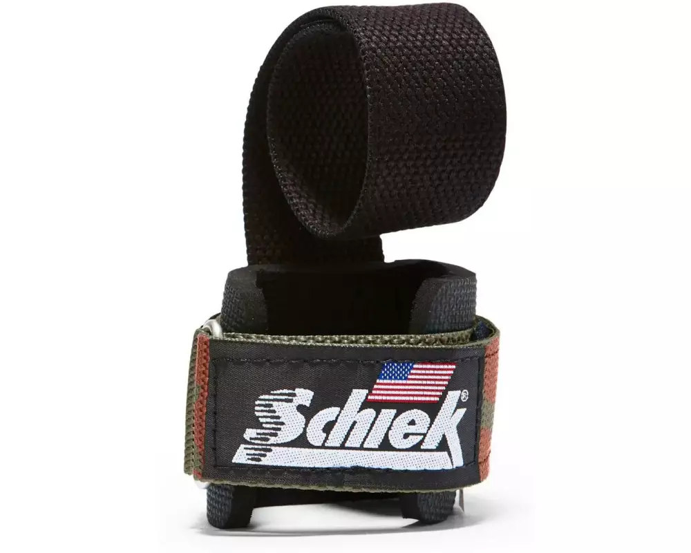 Schiek Sports Deluxe Powerlifting Zughilfen, Camo-grun One Size