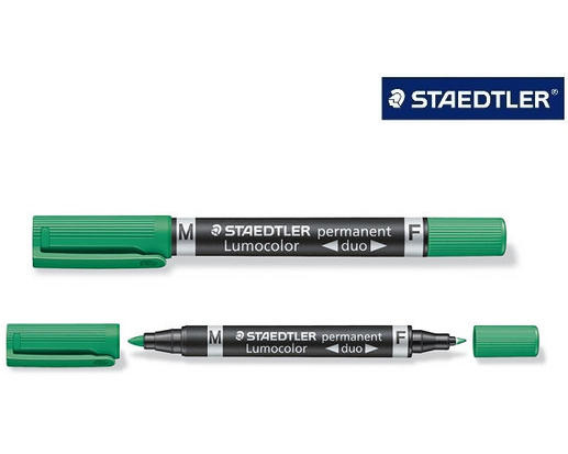 STAEDTLER Lumocolor DUO 348 0.6/1.5mm 348-5 grün perm.