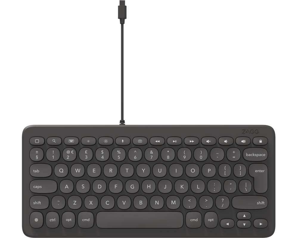 ZAGG Keyboard Lightning universal 103211040 for iPad Wired,Charcoal, CH