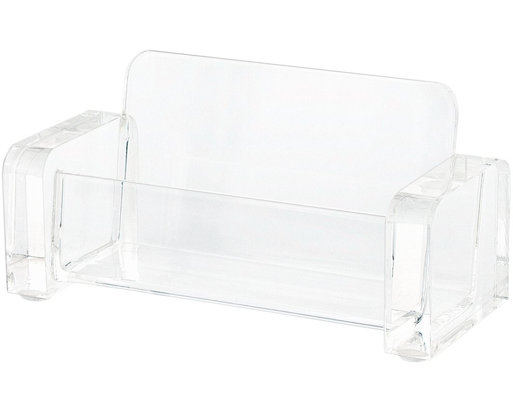 WEDO Visitenkartenhalter CRISTAL. 604416 11.5x5.5x5cm Acryl transp.