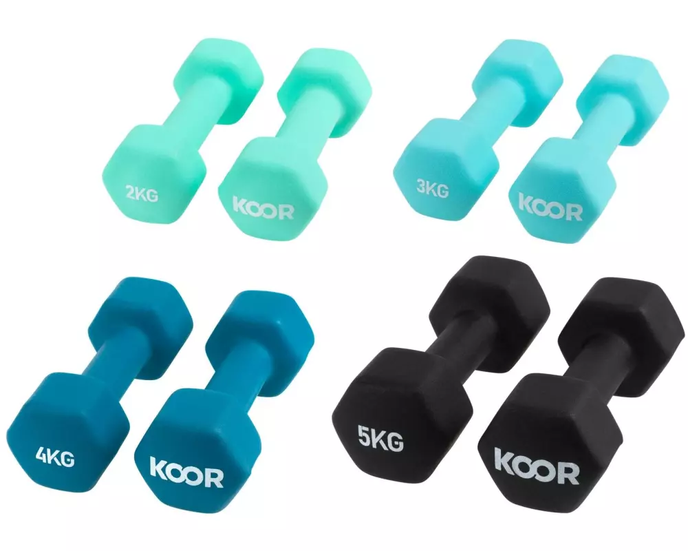 KOOR Kurzhantel-Set Heavy 4 Paar