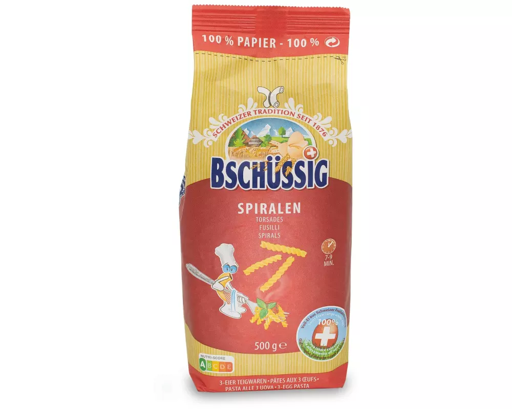 Bschüssig Teigwaren  Spiralen 500 g