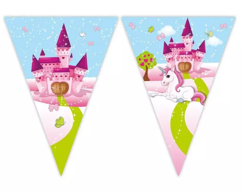 Amscan Girlande Einhorn 2.3 m , Folie