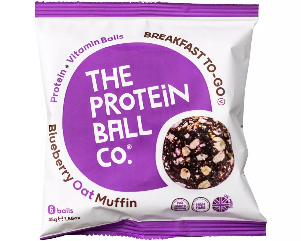 The Protein Ball Co. Protein Balls Blueberry Oat Muffin 45 g