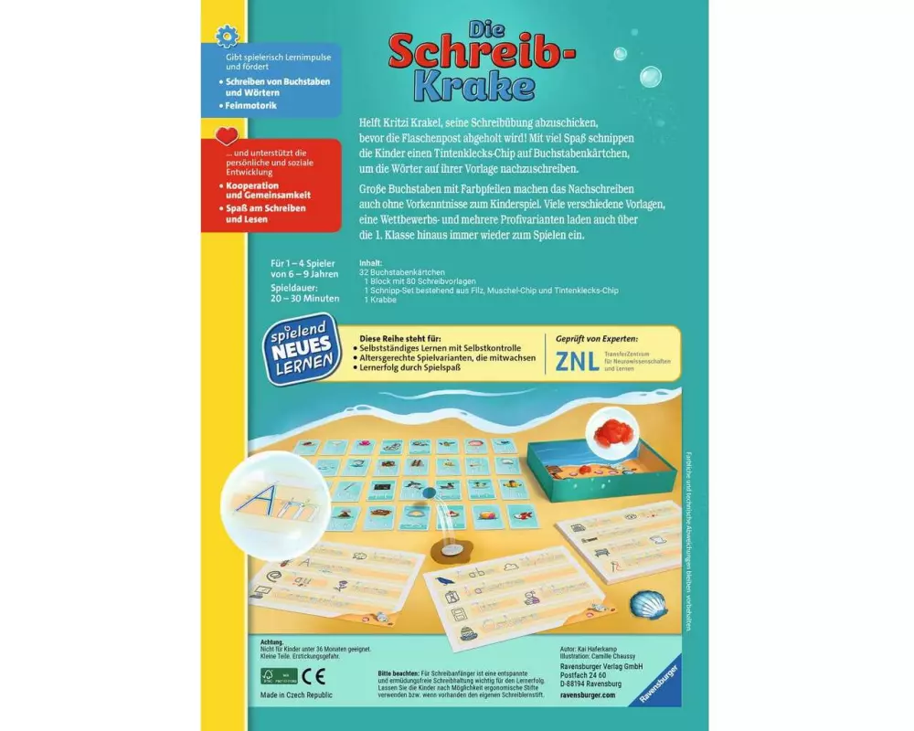 Ravensburger Kinderspiel Die Schreib-Krake zum Schreibenlernen