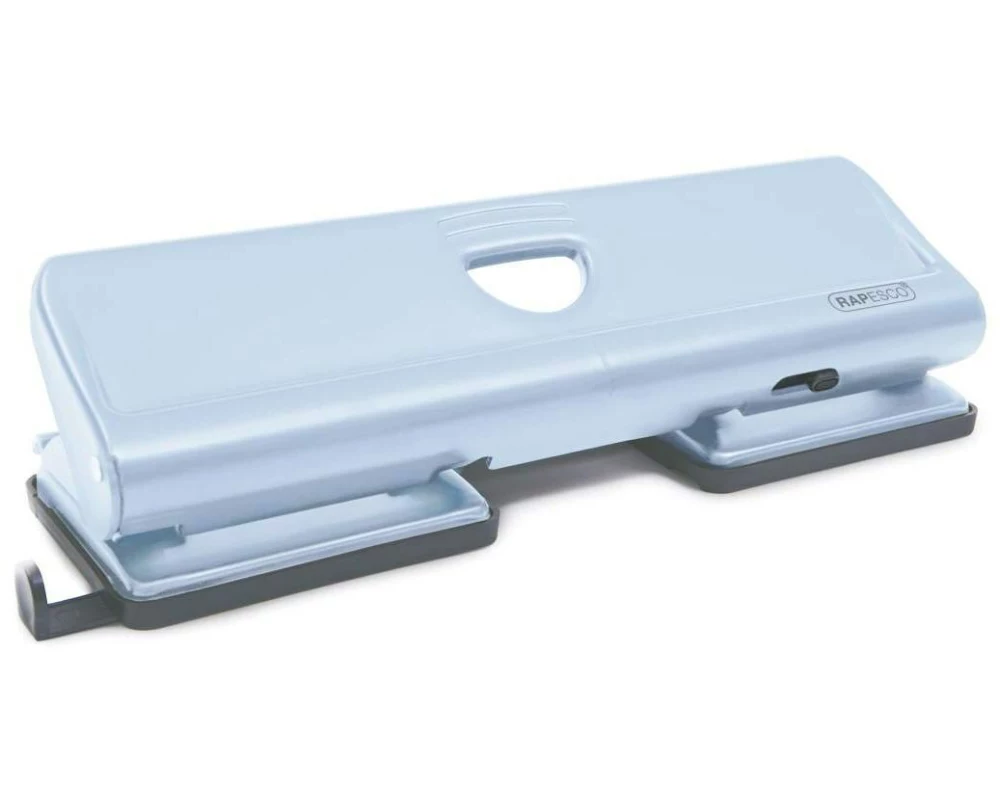 Rapesco 720 4-fach Metalllocher 20 Blatt Kapazität, Hellblau