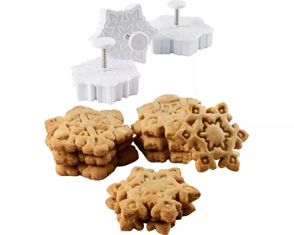 Ibili Guetzli-Ausstecher Schneeflocken 3-teilig