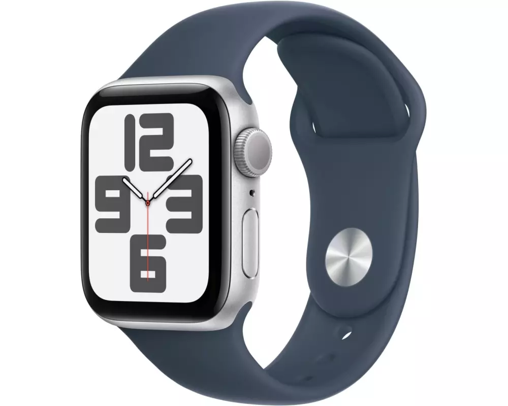 Apple Watch SE 2023 40 mm GPS Alu Sil. Sport Sturmblau S/M