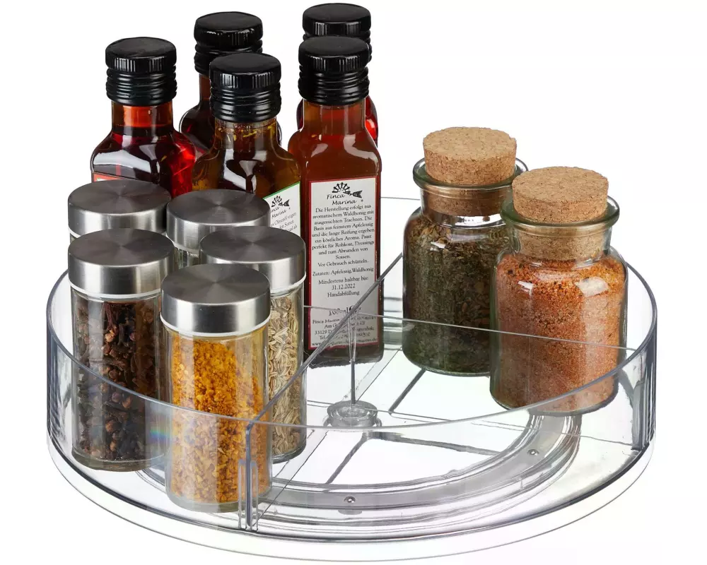 relaxdays Kühlschrankorganizer 530 g, 1 Stück, Transparent